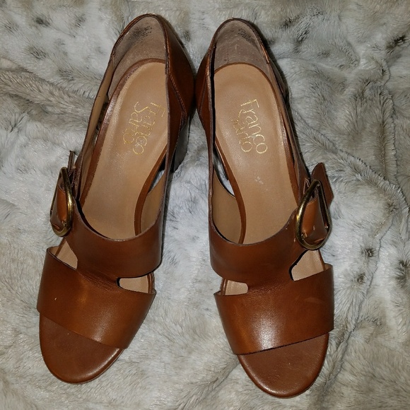 Franco Sarto open-top buckle heels - Picture 2 of 4